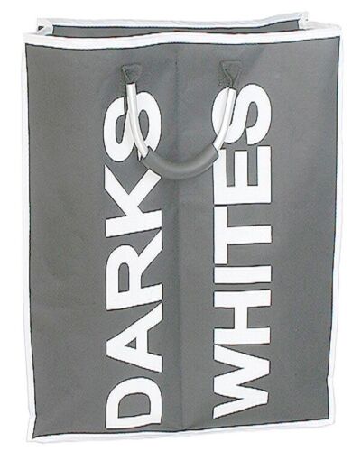 DOUBLE Laundry Bag with Metal Handles (Light Grey)