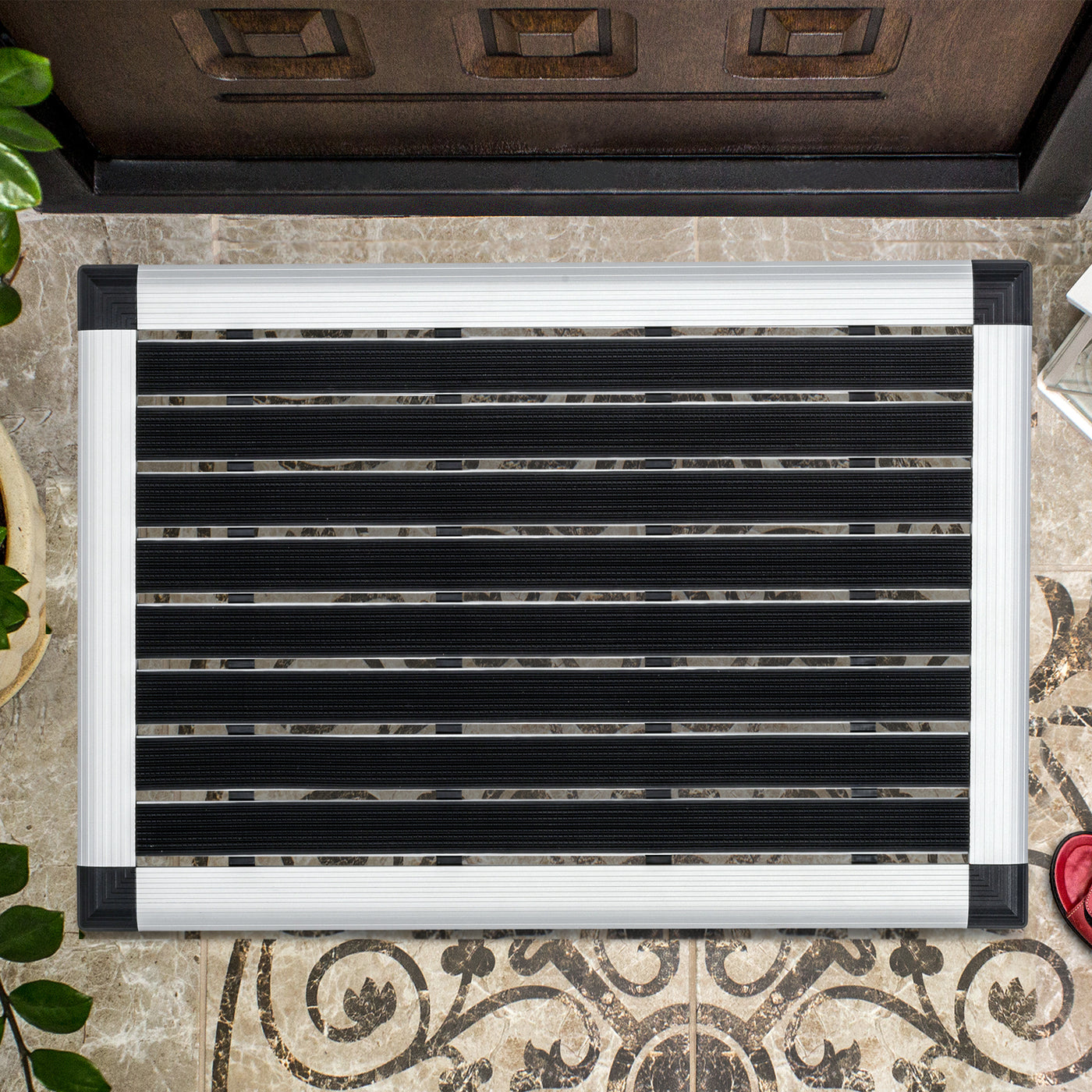 Doortex® Alumat Outdoor Entrance Mat, Black, 40 x 60cm