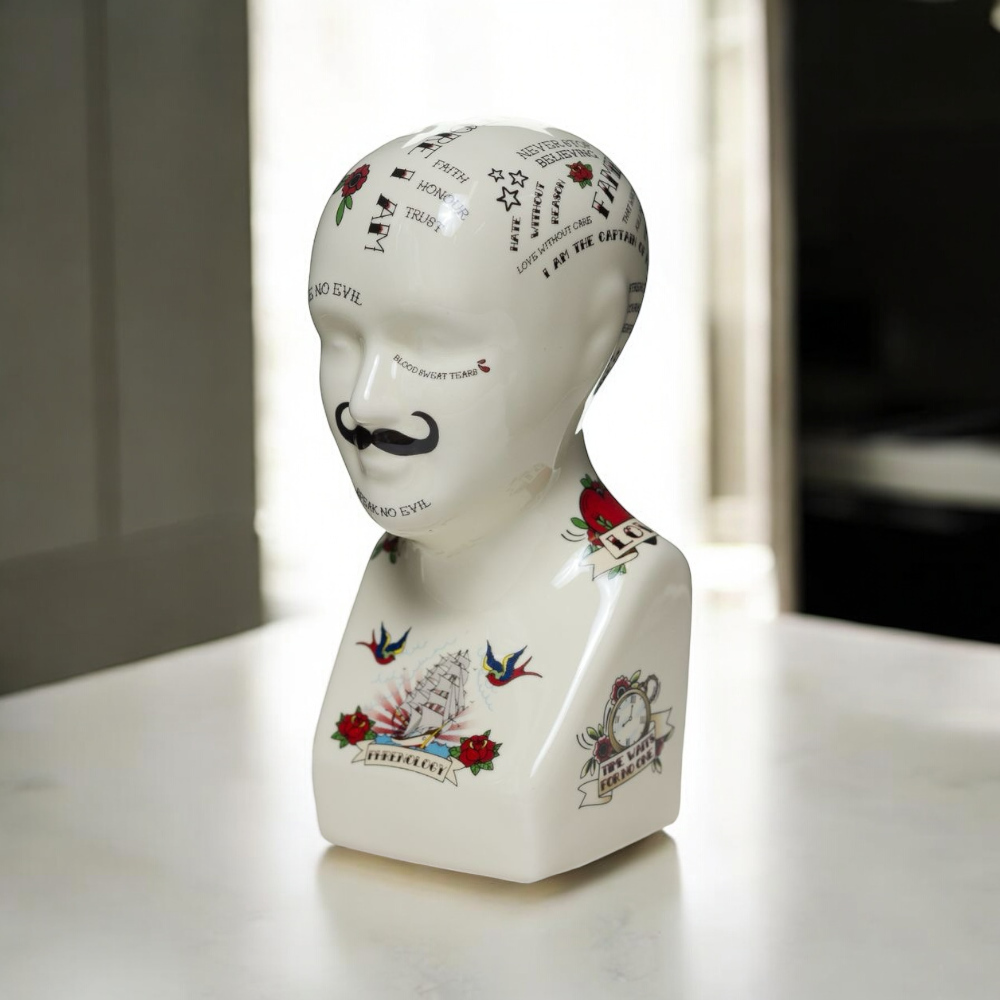 12" Phrenology Head
