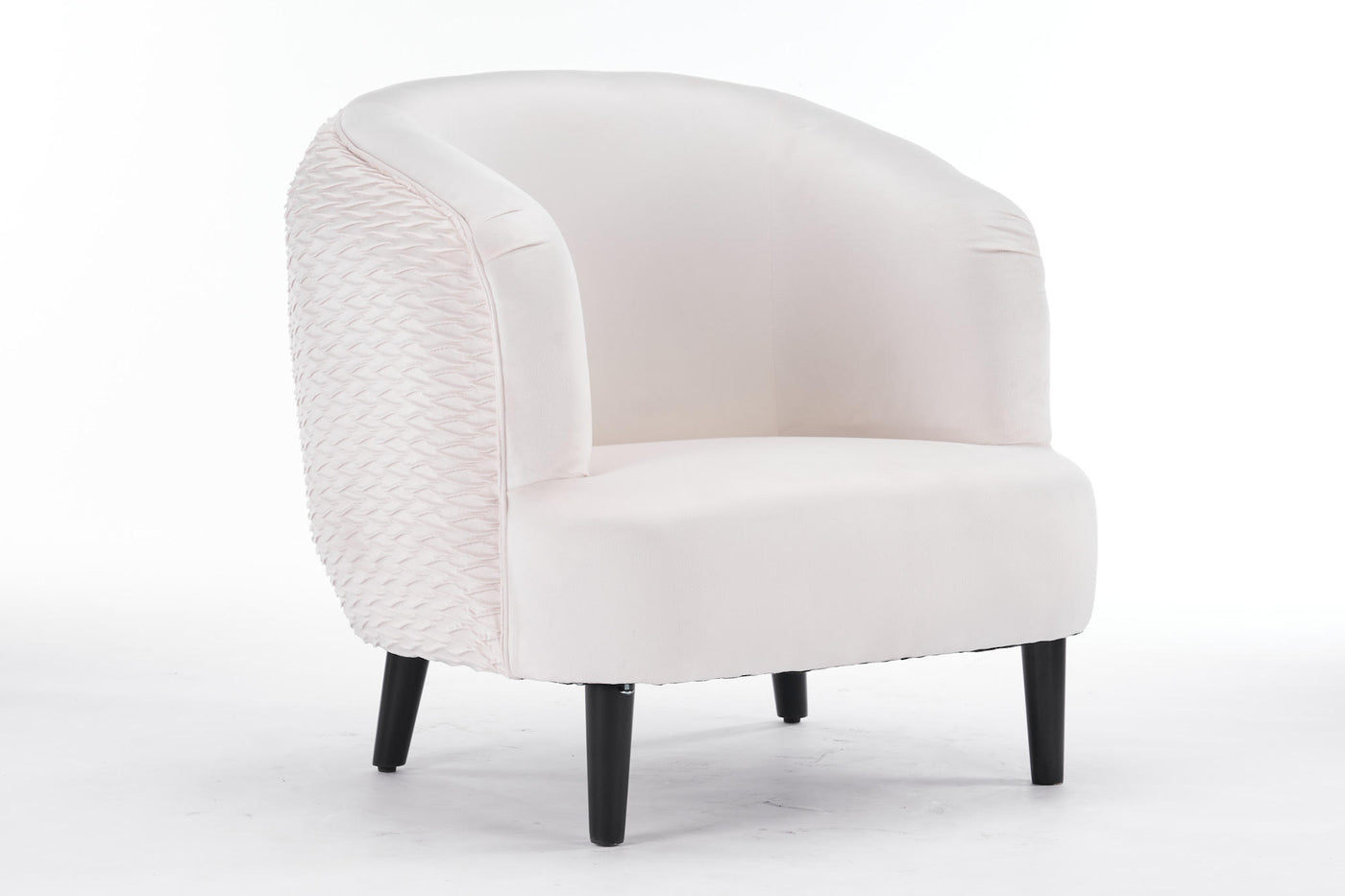 77CM Cream Velvet Arm Chair