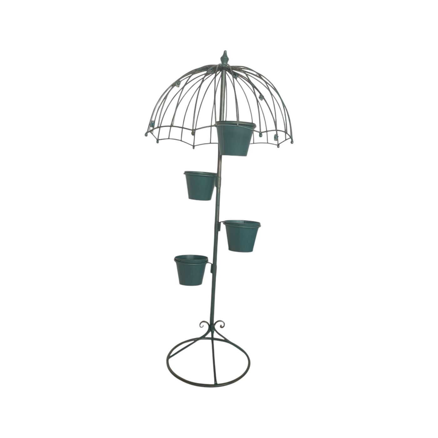 130CM Blue Metal Garden Planter