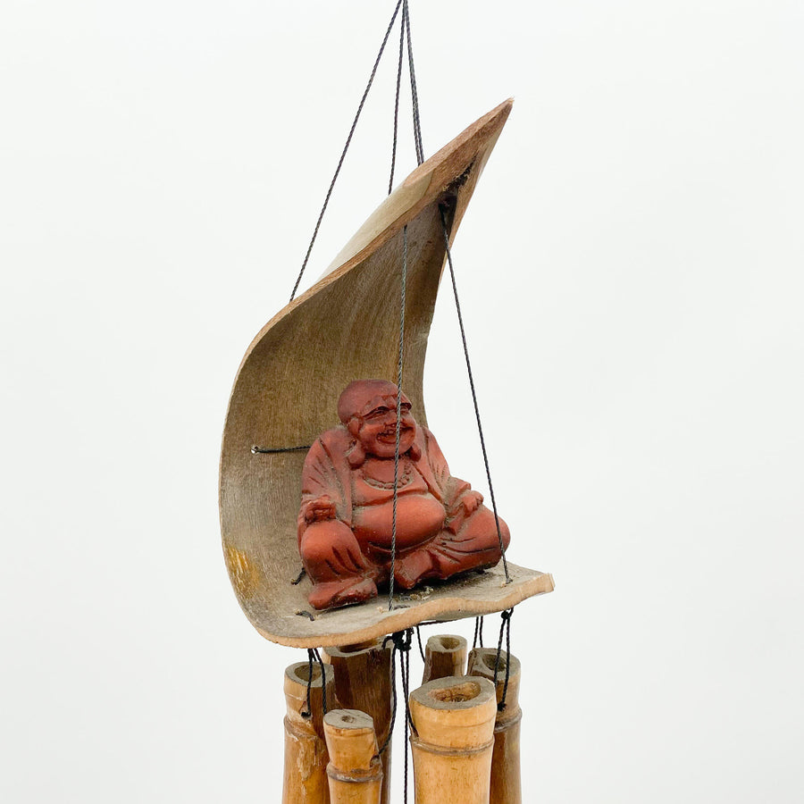 30cm Happy Buddha Wind Chime — Peaceful Tinkles, Surprisingly Charming