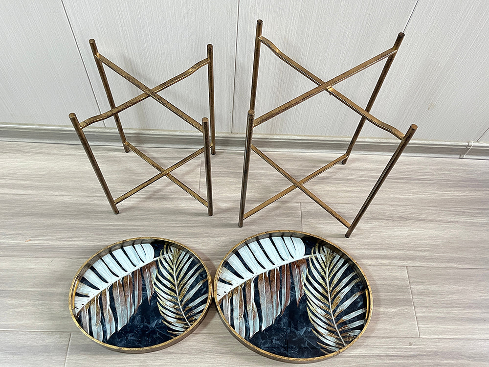 45/53CM Set 2 Oval Table