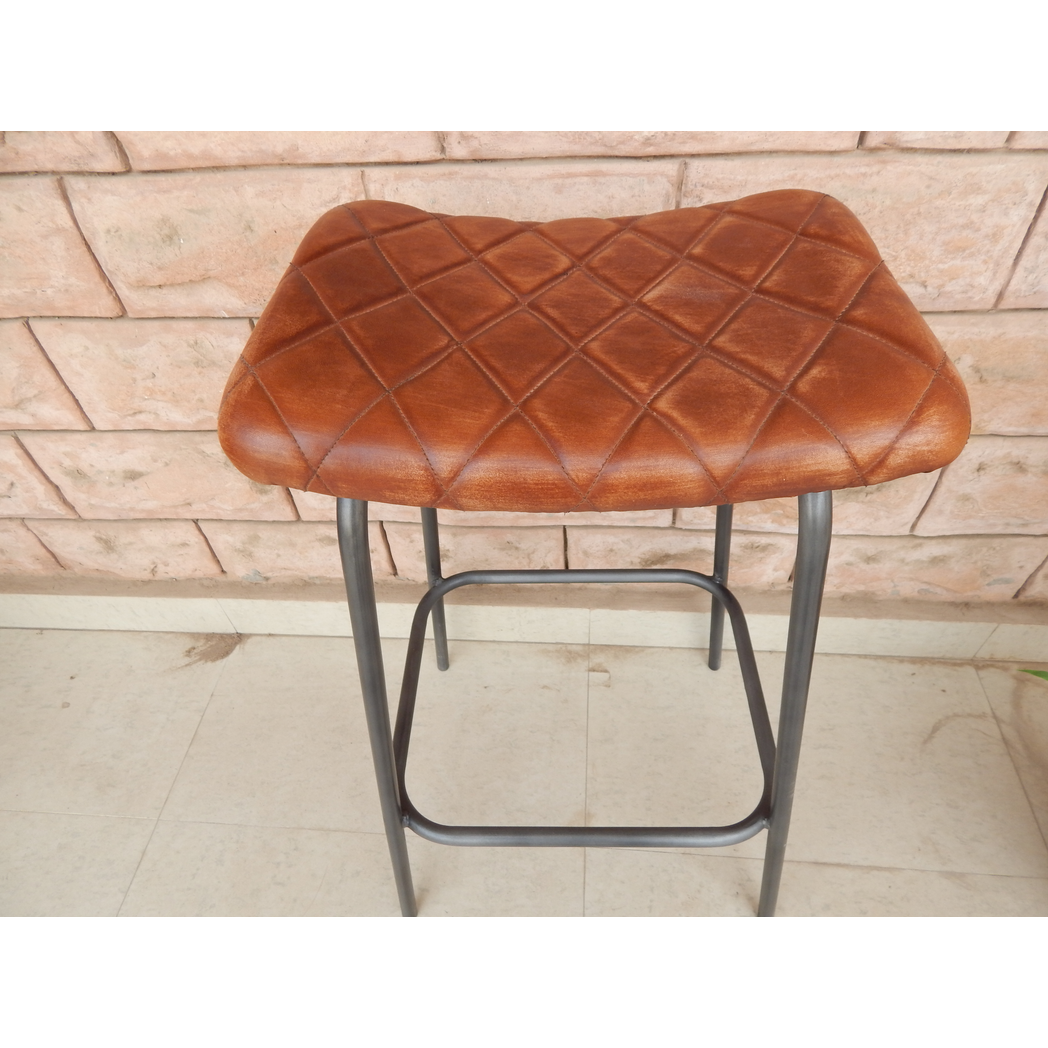 78CM Leather Stool