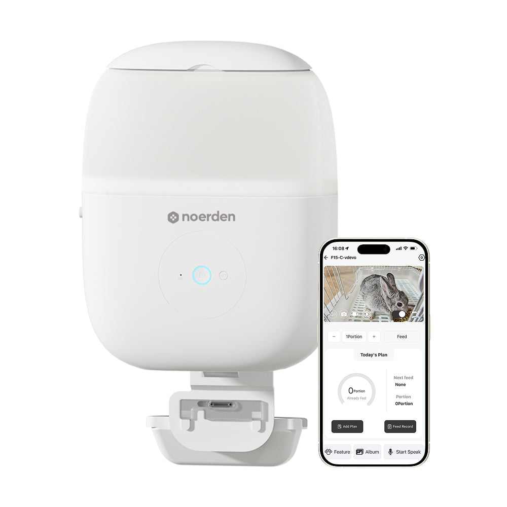 Hoppy Smart Small Animal Feeder with HD Camera and Two-Way Audio