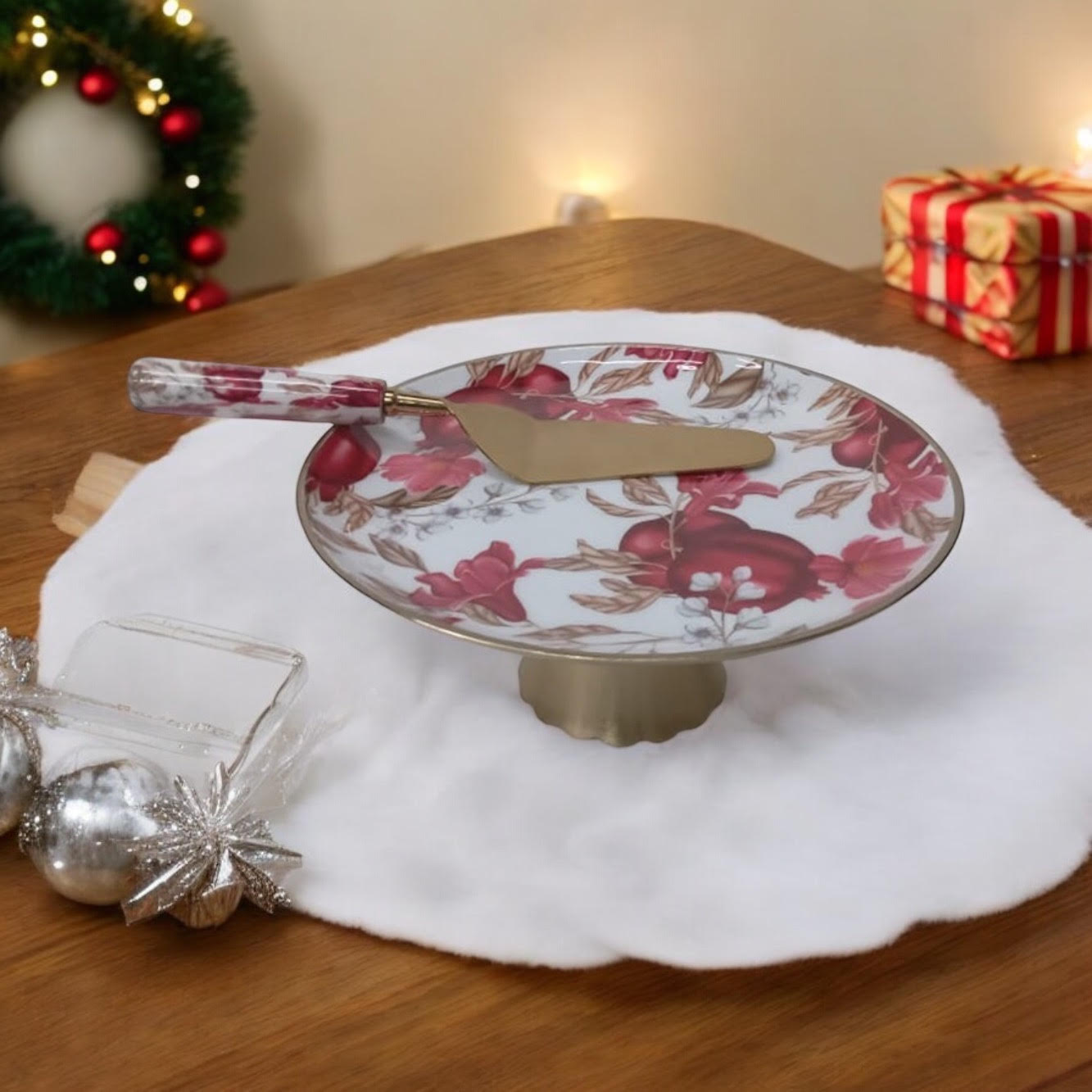 20CM Cake Stand with Knife