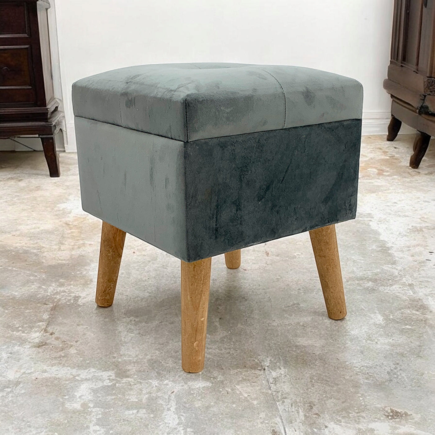 Grey Wooden Trunk