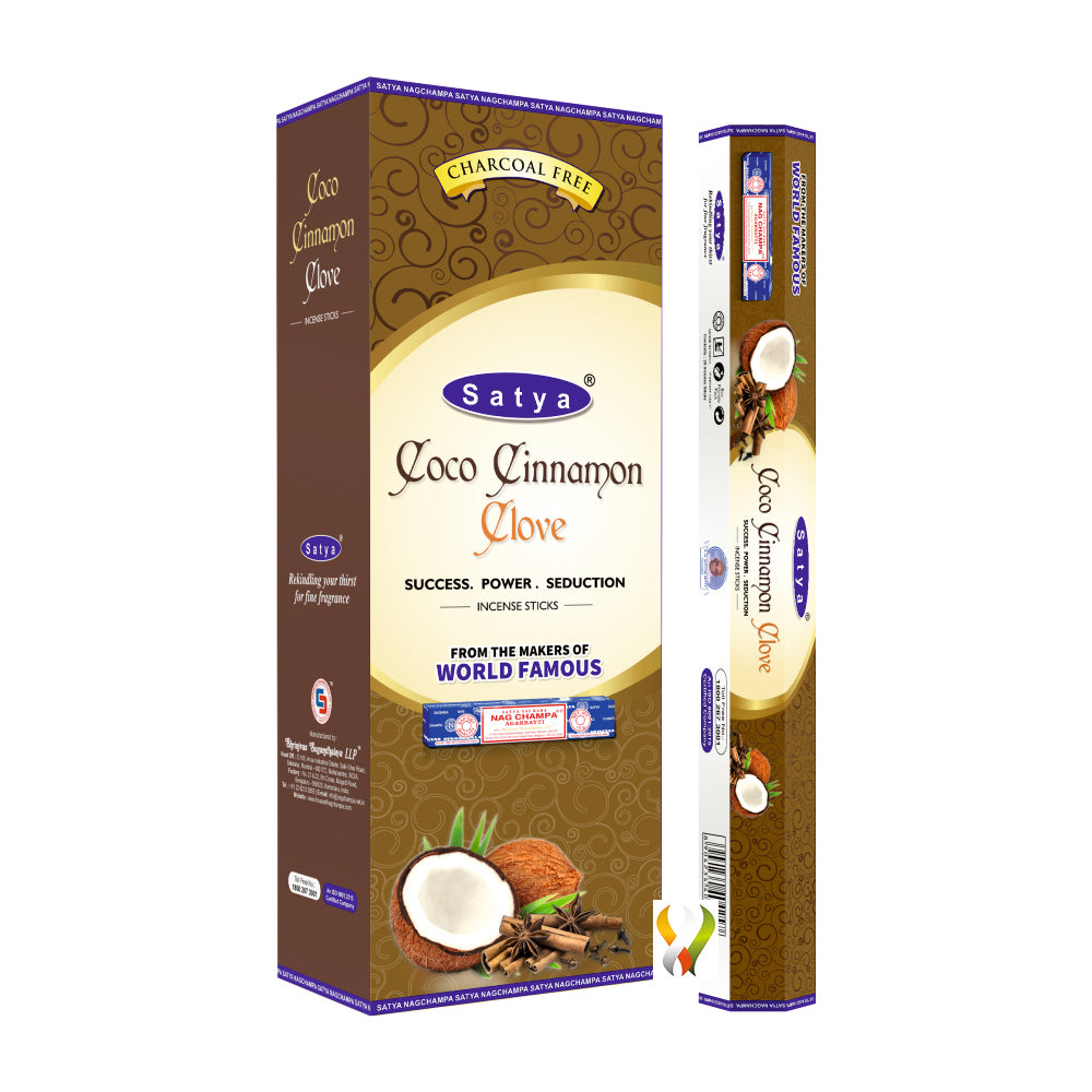 Satya Coco Cinnamon Clove  Hexa - 120 Sticks