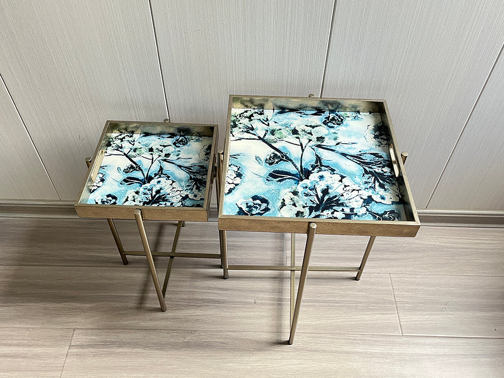 53/45CM Set of 2 Square Tables