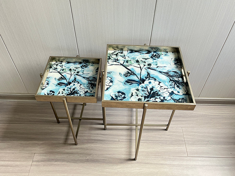 53/45CM Set of 2 Square Tables