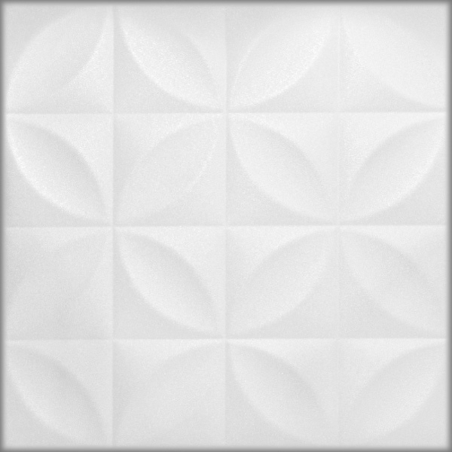 White 6 Decorative Ceiling & Wall Panels, 8 Pack, 2m² Coverage, 4mm Thick