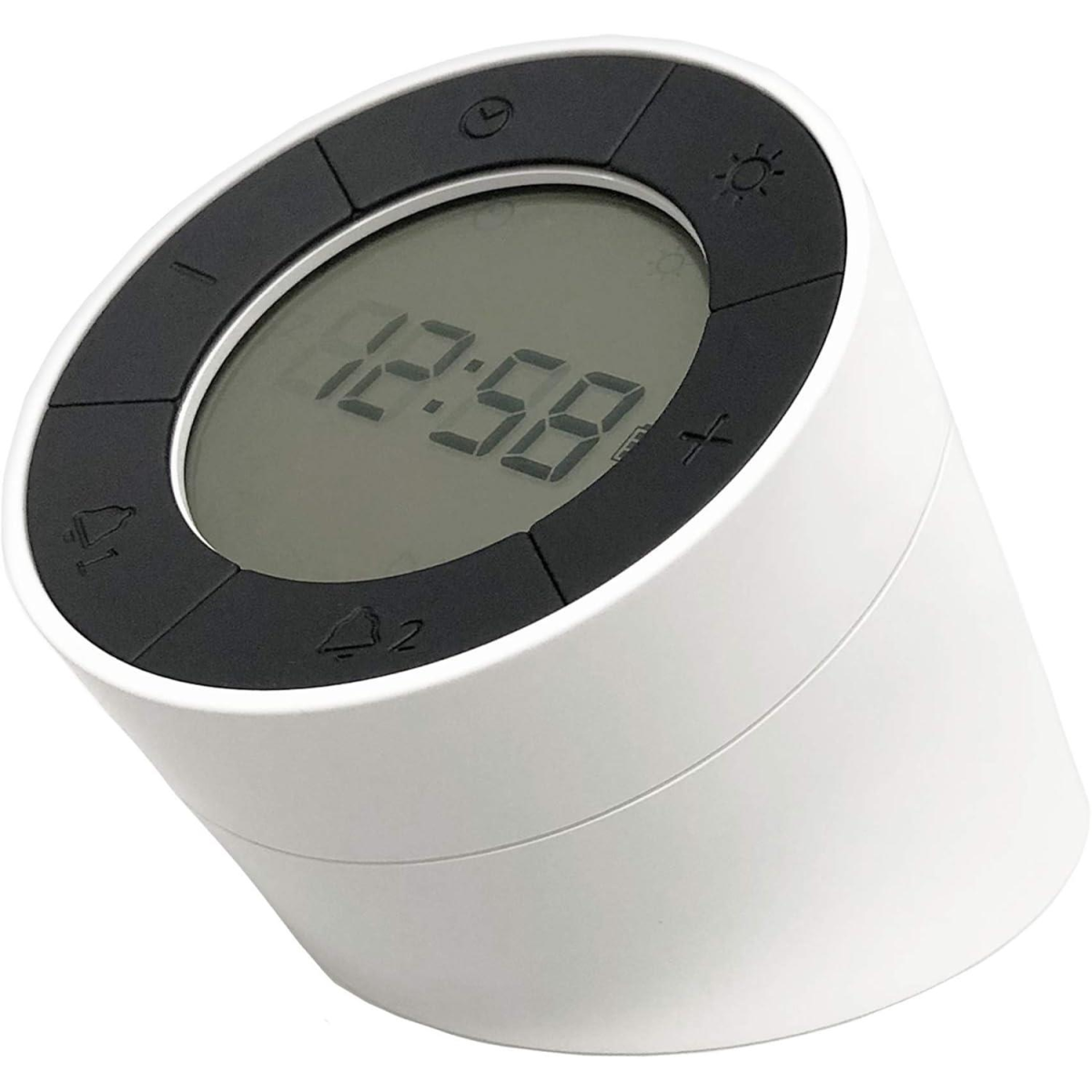 Acctim Jowie Dual Digital Alarm Clock/Nightlight Superbrite with Light Touch Sensor White