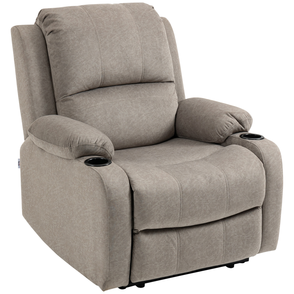 HOMCOM Recliner Armchair for Living Room with Cup Holder