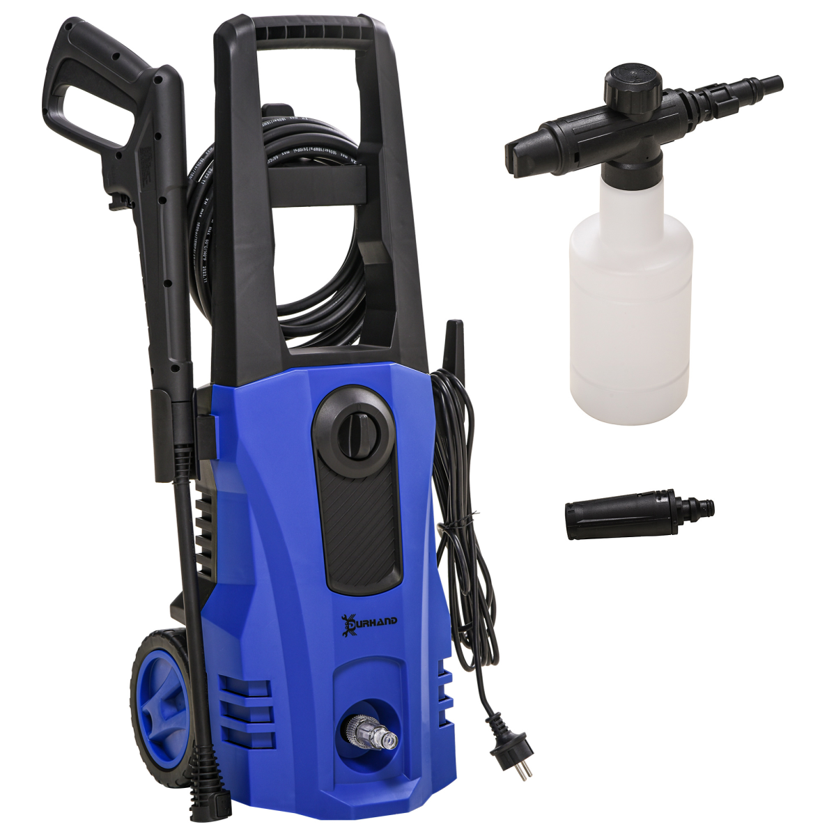 DURHAND Power Washer 1800W, 150 Bar, 510 L/h, Blue