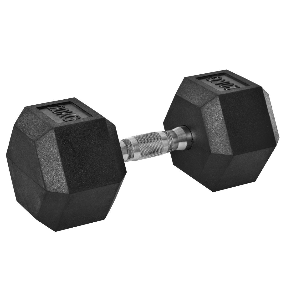 20KG Single Rubber Hex Dumbbell