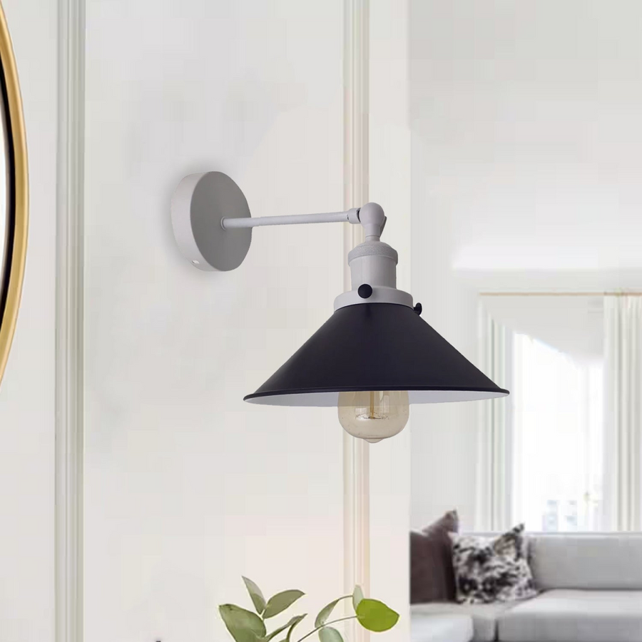 Adjustable Black Wall Sconces Lamps and White