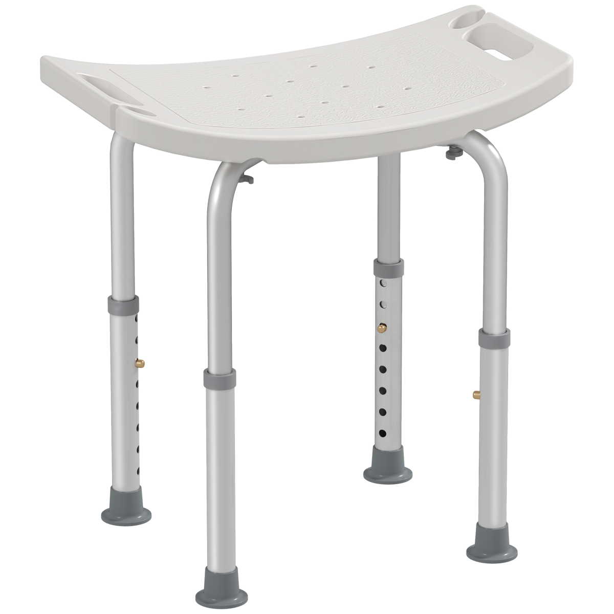 Mobility Shower and Bath Stool Bench with Non-Slip Aluminum Frame