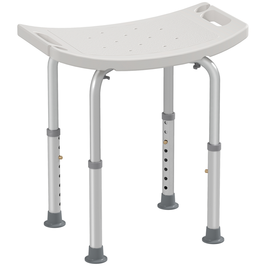 Mobility Shower and Bath Stool Bench with Non-Slip Aluminum Frame