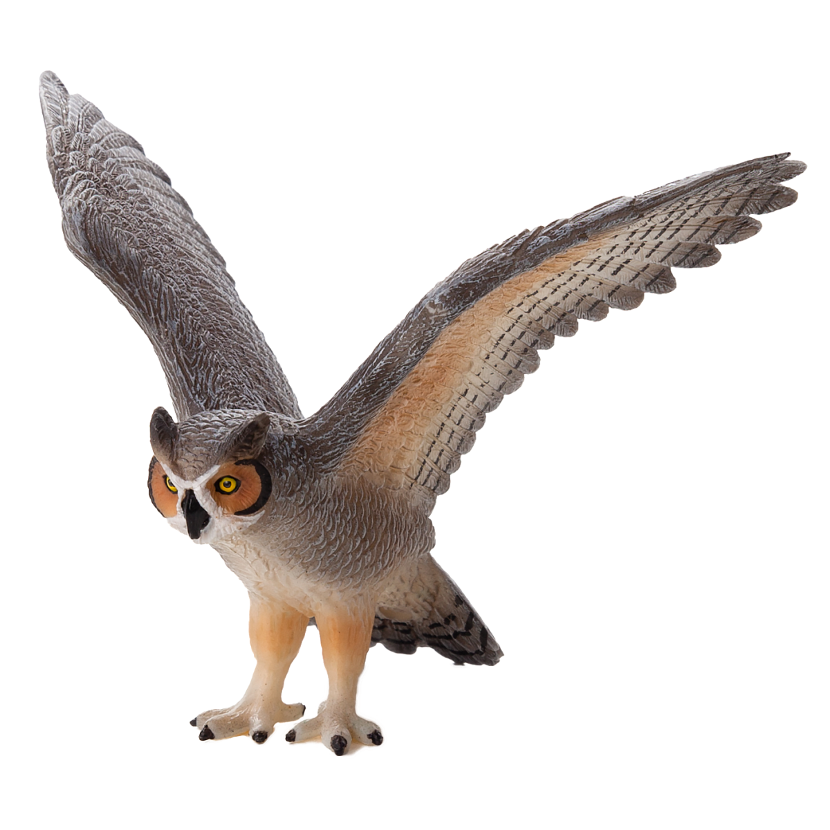 Great Horned Owl Toy Realistic Bird of Prey Model
