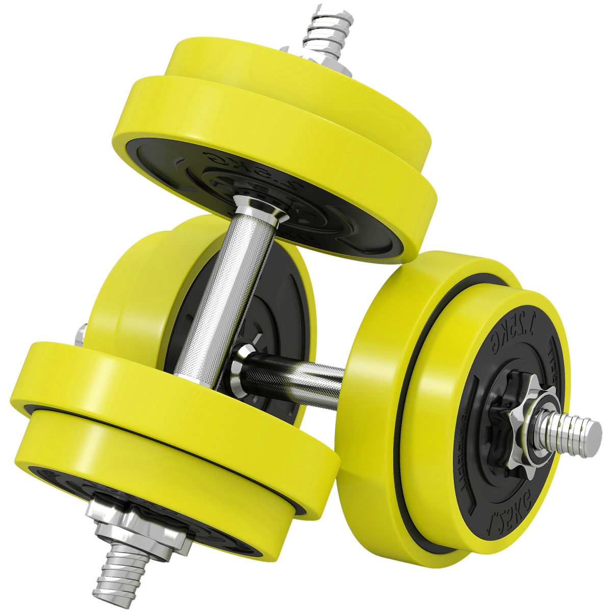 HOMCOM Adjustable 20kg Barbell & Dumbbell Set for Home Gym