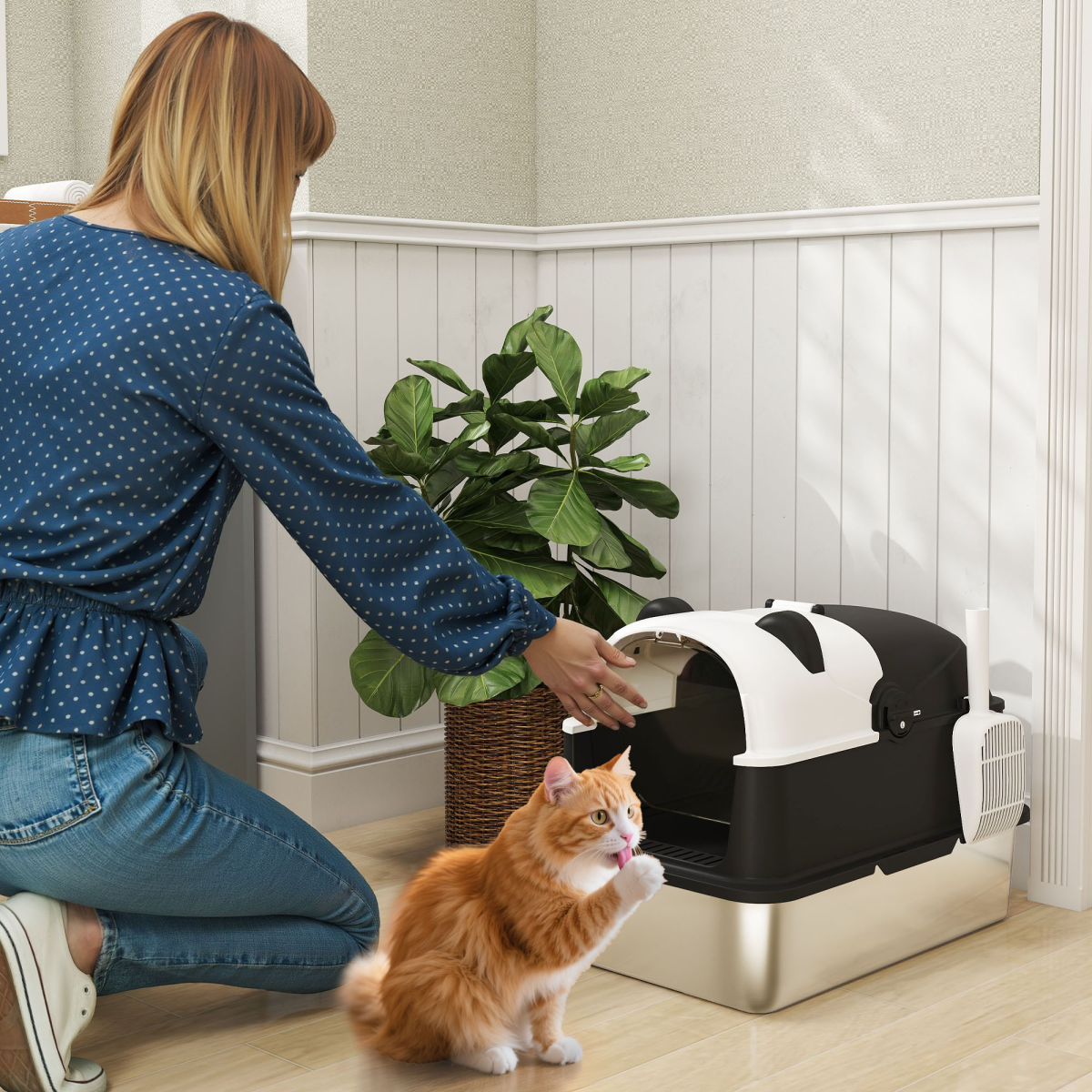 Stainless Steel Cat Litter Box