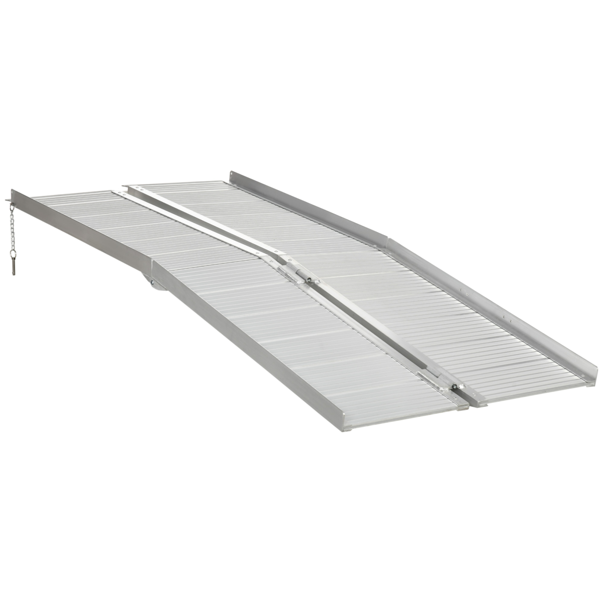 HOMCOM 183 x 72 cm Aluminum Folding Mobility Scooter Wheelchair Ramp