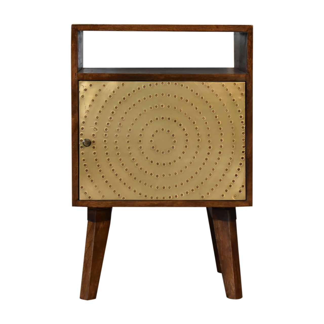 Artisan Furniture Solid Wood Zen Bedside, Brown, 1 Door