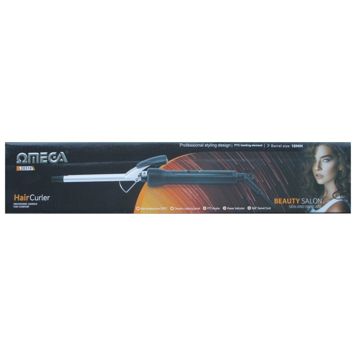 Omega Hair Curler Barrel Size 10mm