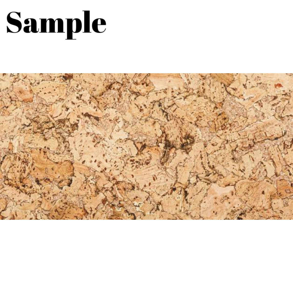 Natural Cork Wall Tiles Sample (30x5cm) – 3mm Thick, 1 Strip