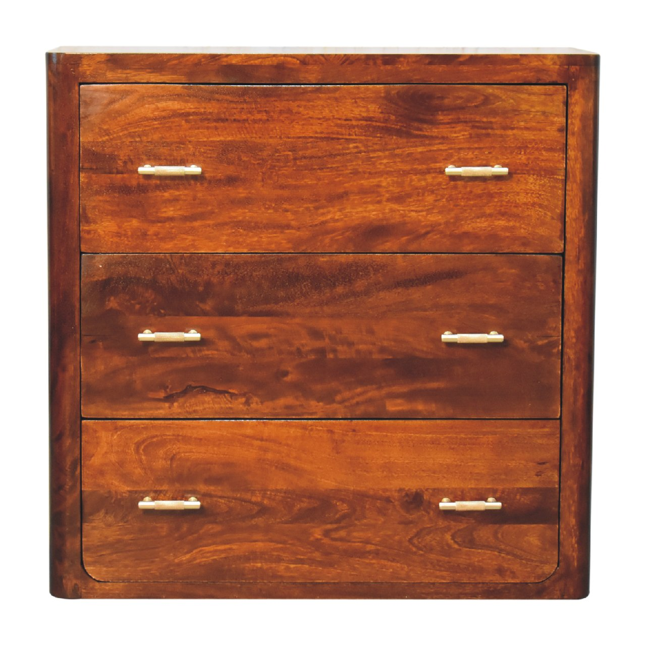 Artisan Furniture Luca Chest of Drawers, 3 Drawers, Dark Brown