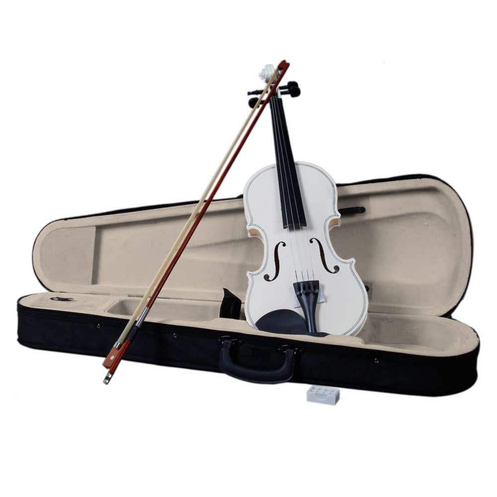 4/4 Acoustic Violin Set, White