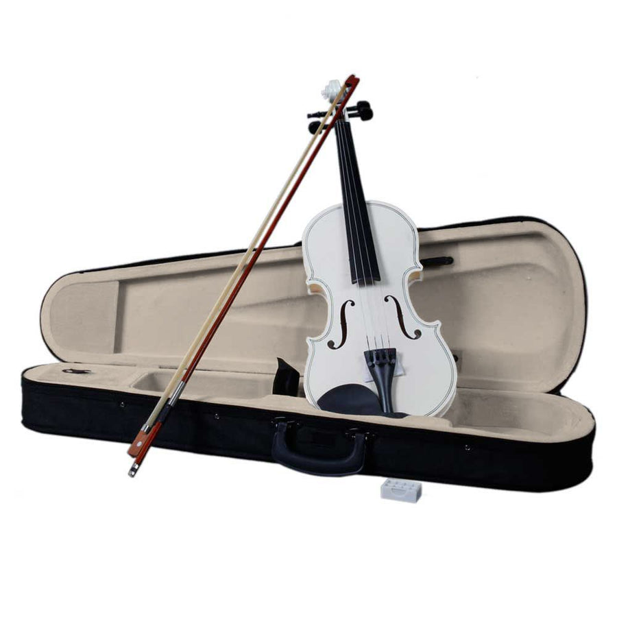 4/4 Acoustic Violin Set, White