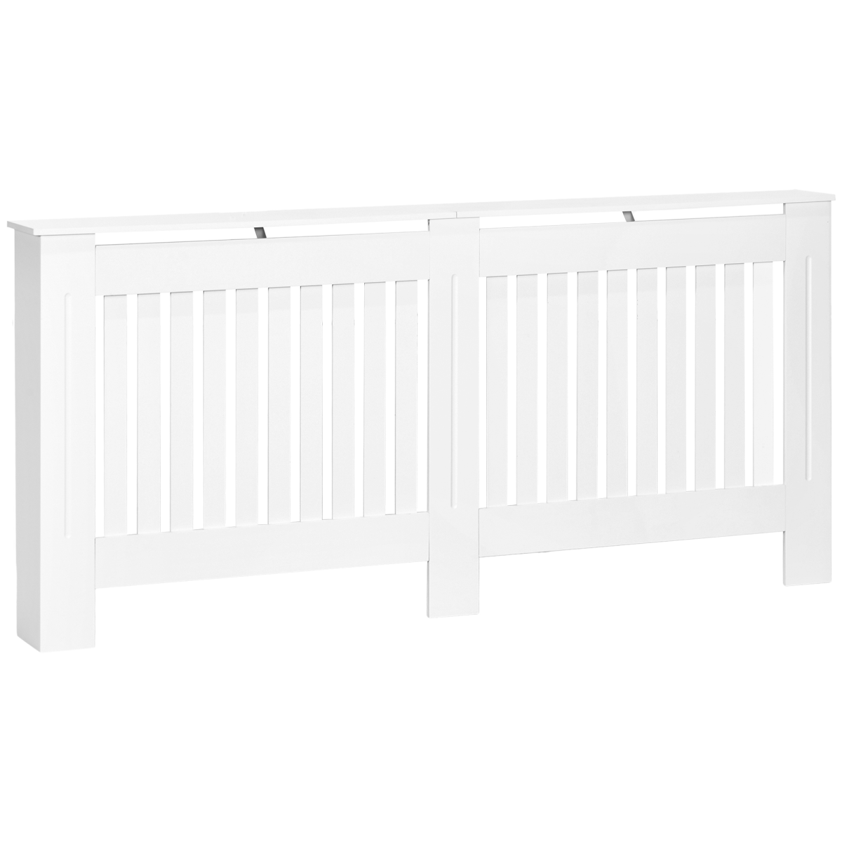 HOMCOM Painted Slatted MDF Radiator Cover Cabinet 172 x 19 x 81.5 cm