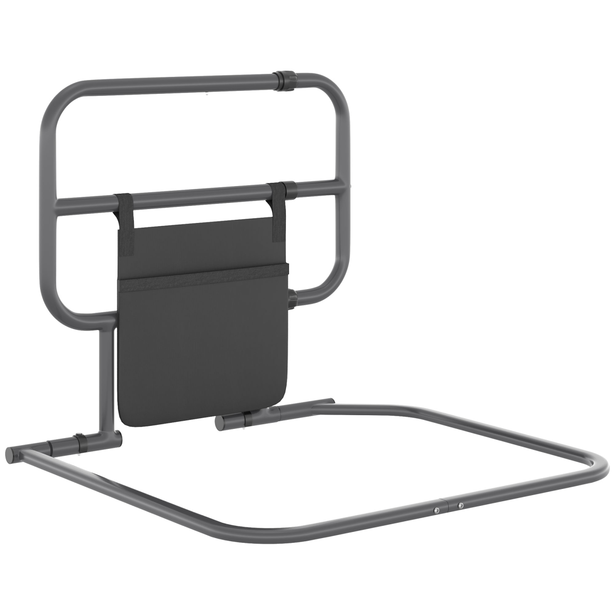 HOMCOM Folding Bed Rail for Elderly Safety Bed Assist Bar with Pocket
