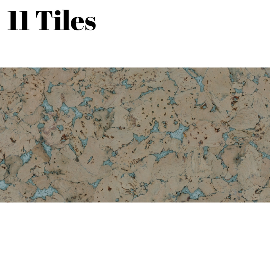 Superior Decorative Cork Wall Tiles (1 Pack, 1.98m² / 21.31sqft) - 3mm, 11 Tiles