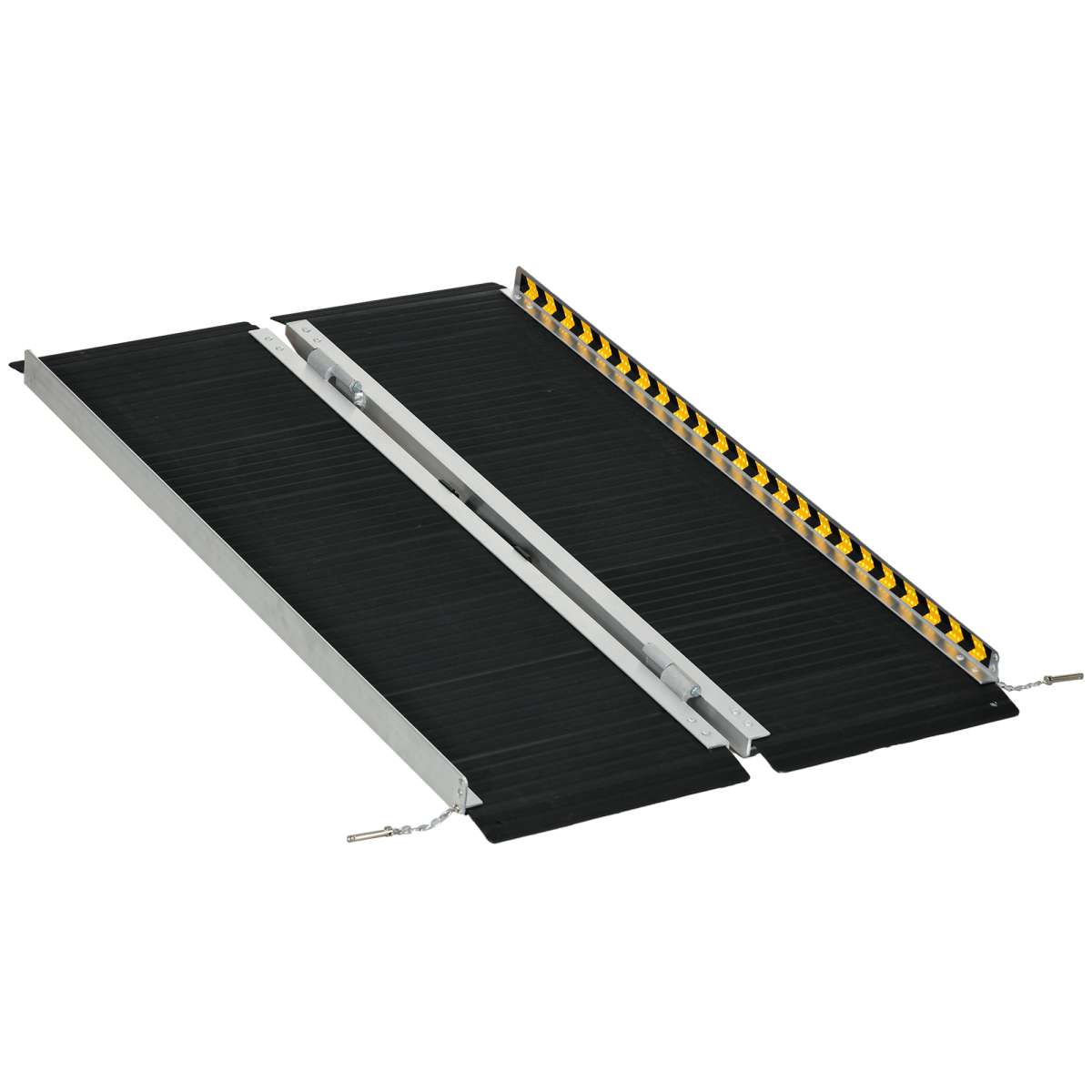 HOMCOM Folding Aluminium Wheelchair Ramp 122x73cm 272kg Capacity