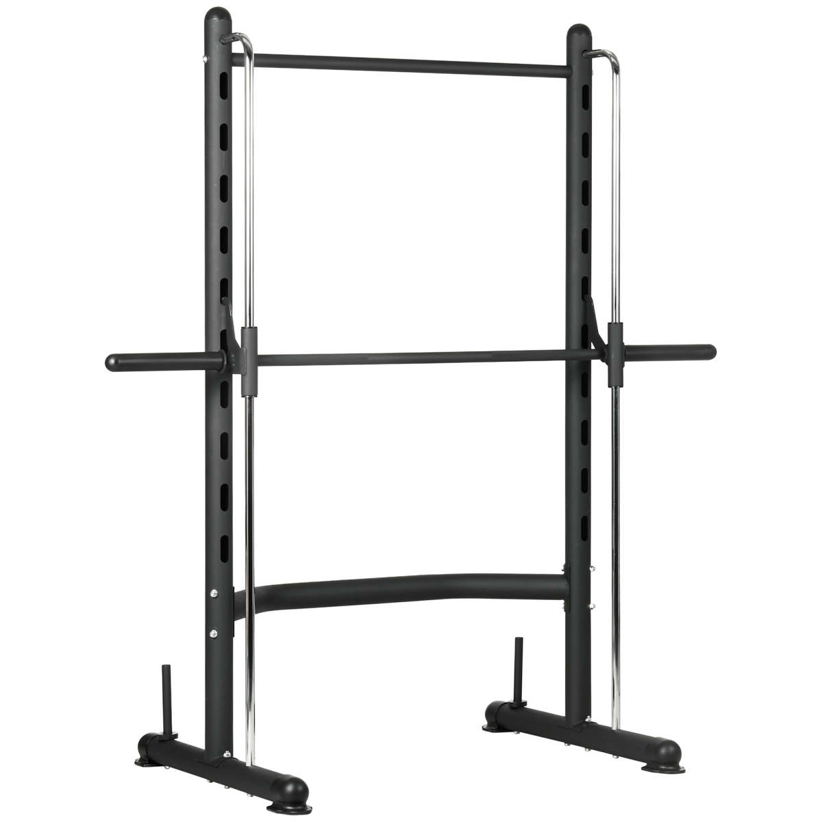 HOMCOM Adjustable Squat Rack with Pull Up Bar and Barbell Bar