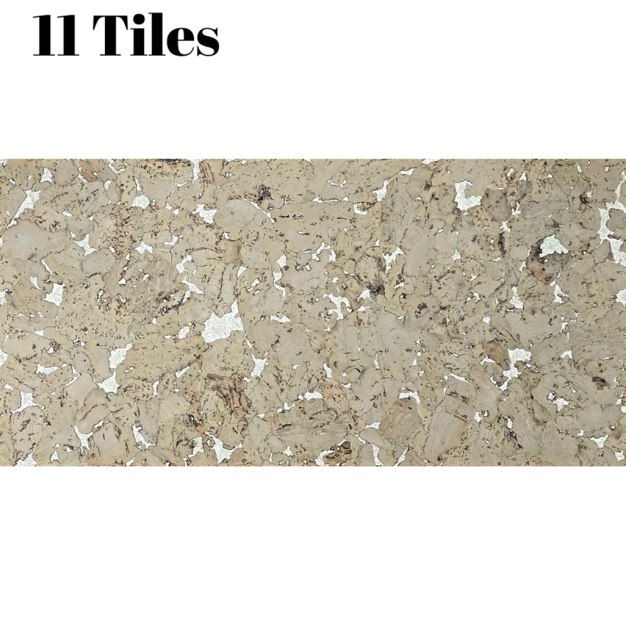 Grego Decorative Cork Wall Tiles (3mm) – 1 Pack – 1.98m² (21.31sqft)