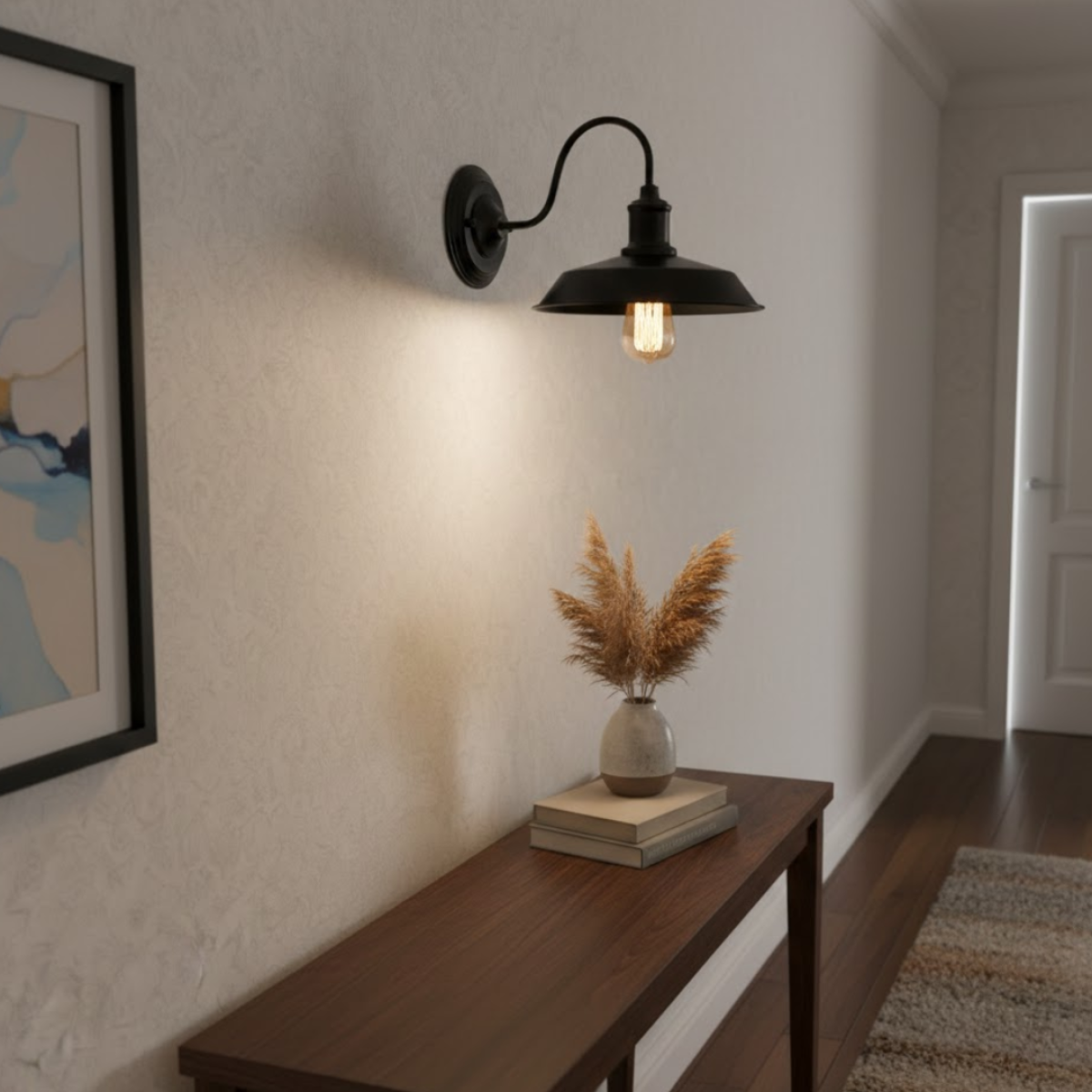 E27 Swan Neck Wall Sconce Fixture