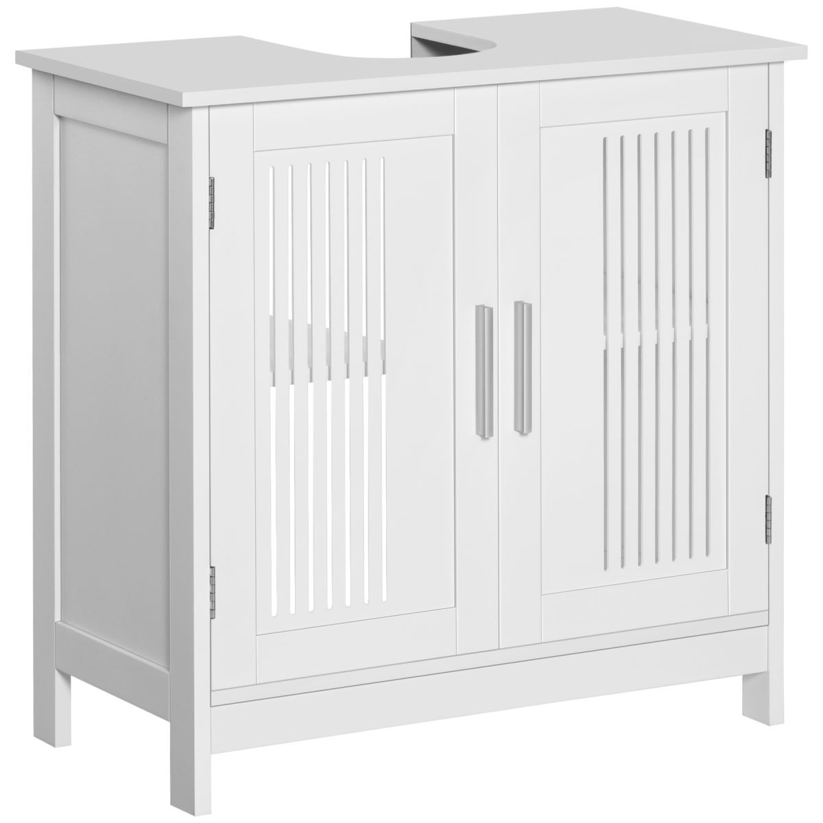Under Sink Cabinet with 2 Doors, Bathroom Vanity Unit, White