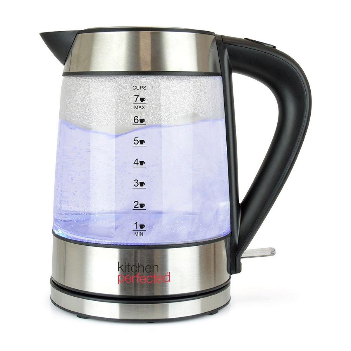 KitchenPerfected 1.7L Illuminated Cordless Glass Kettle