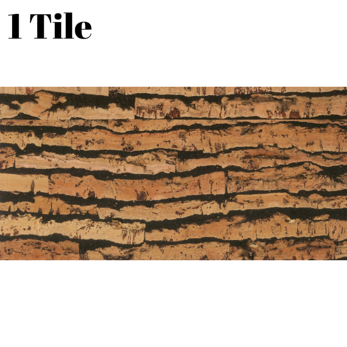 Tigre Cork Wall Tile (1 Tile) – Decorative 3mm, 0.18m² (1.94sqft)