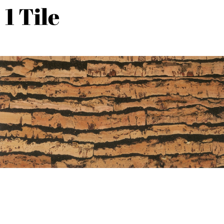 Tigre Cork Wall Tile (1 Tile) – Decorative 3mm, 0.18m² (1.94sqft)