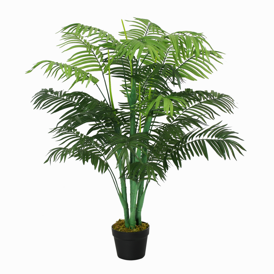 Artificial Palm Tree with Nursery Pot, 18 Leaves, 125cm