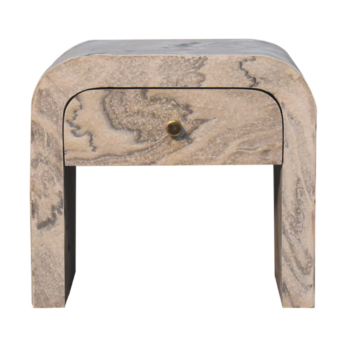 Artisan Furniture Nouveau Bedside, Beige, 1 Drawer