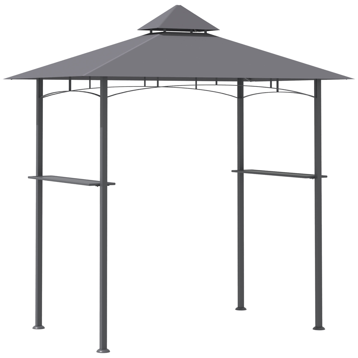 Outsunny 2.5M 8ft BBQ Gazebo Grill Canopy, Grey