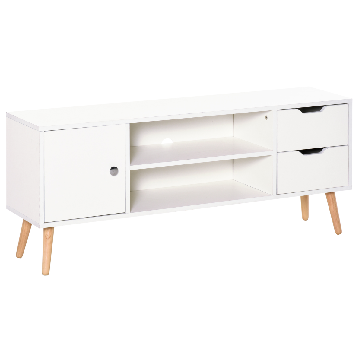 Modern TV Stand Storage Shelf Media Console Table Entertainment Center