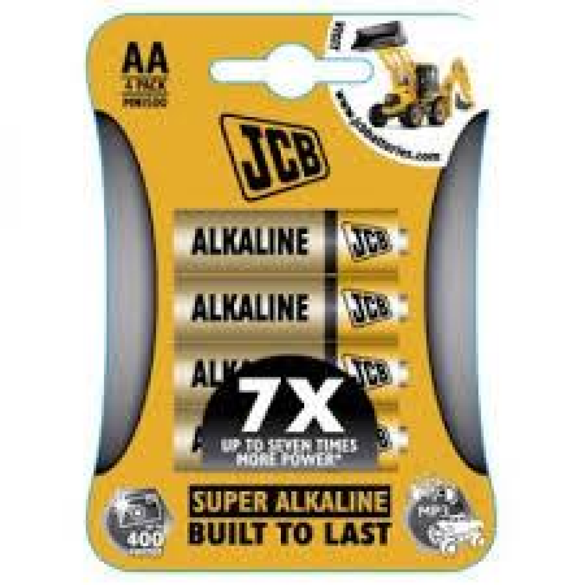 JCB LR6 AA Alkaline Batteries Pack of 4