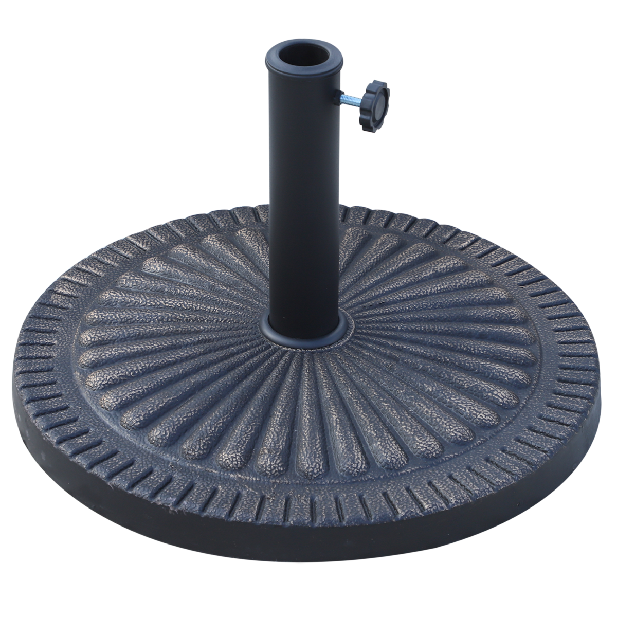 Stylish Bronze Tone Patio Umbrella Base - Secure Outdoor Support