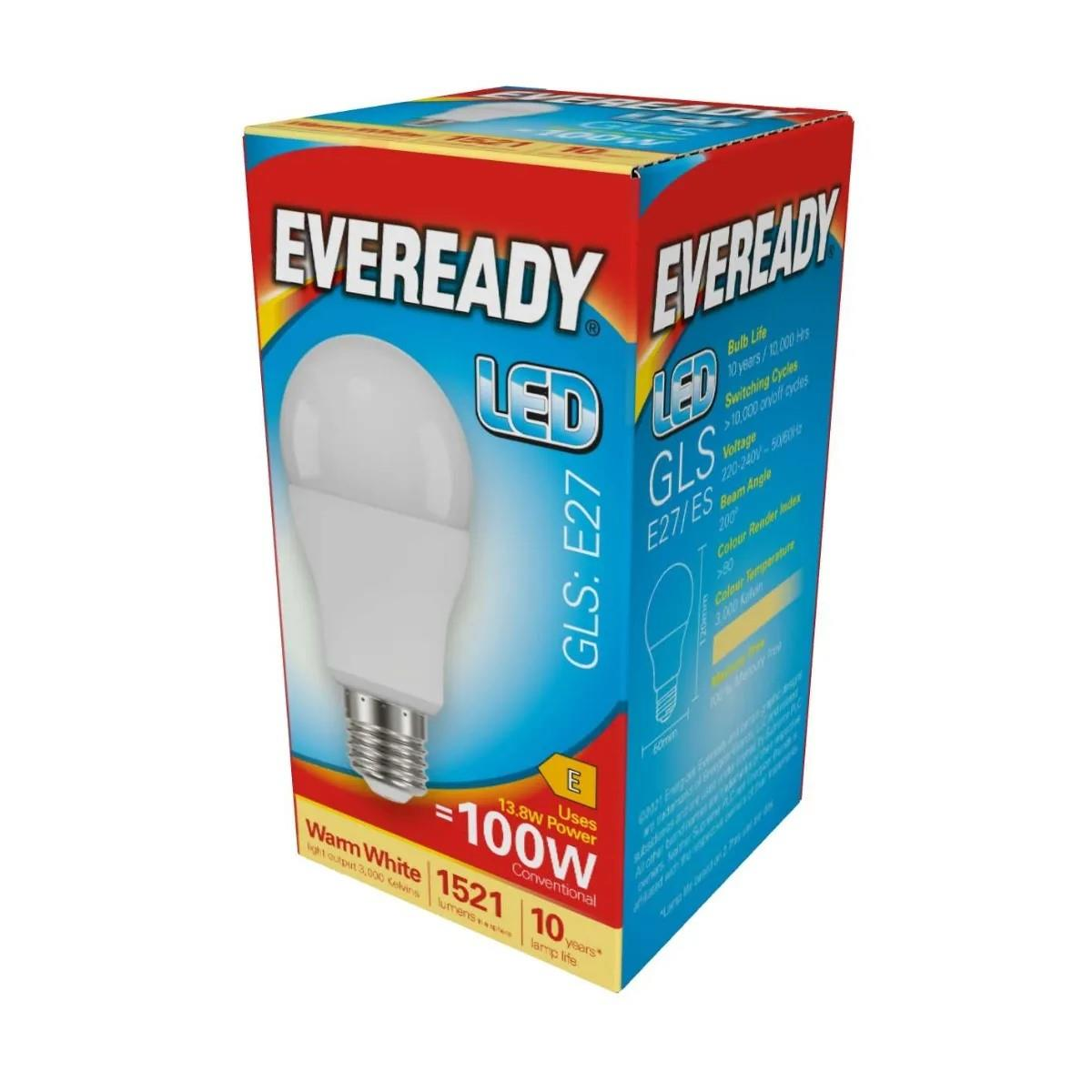 Eveready GLS ES 100W LED Bulb Pack of 5